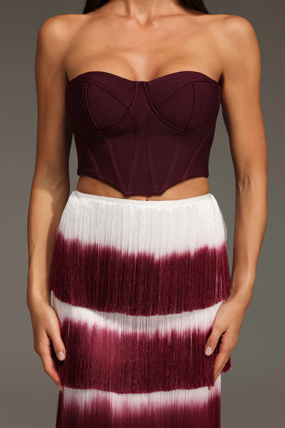 Eileen Kolsuz Püsküllü Bandaj Maxi İki Parçalı Set