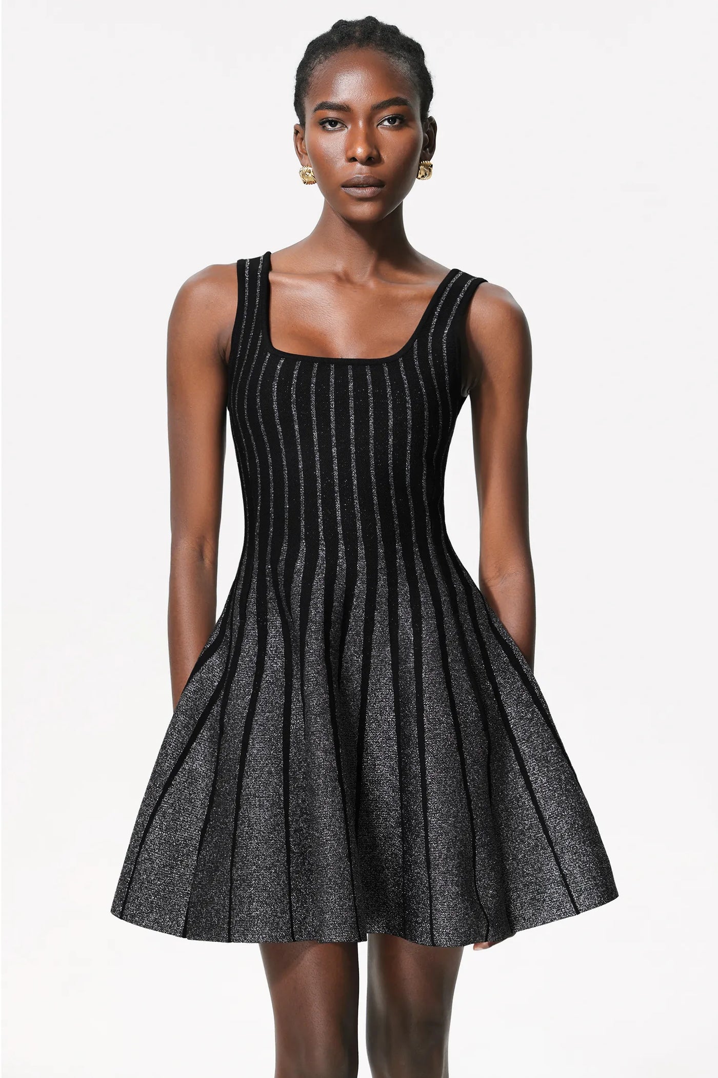 Doro Payetli Kolsuz Mini Elbise