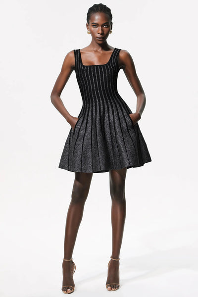 Doro Payetli Kolsuz Mini Elbise