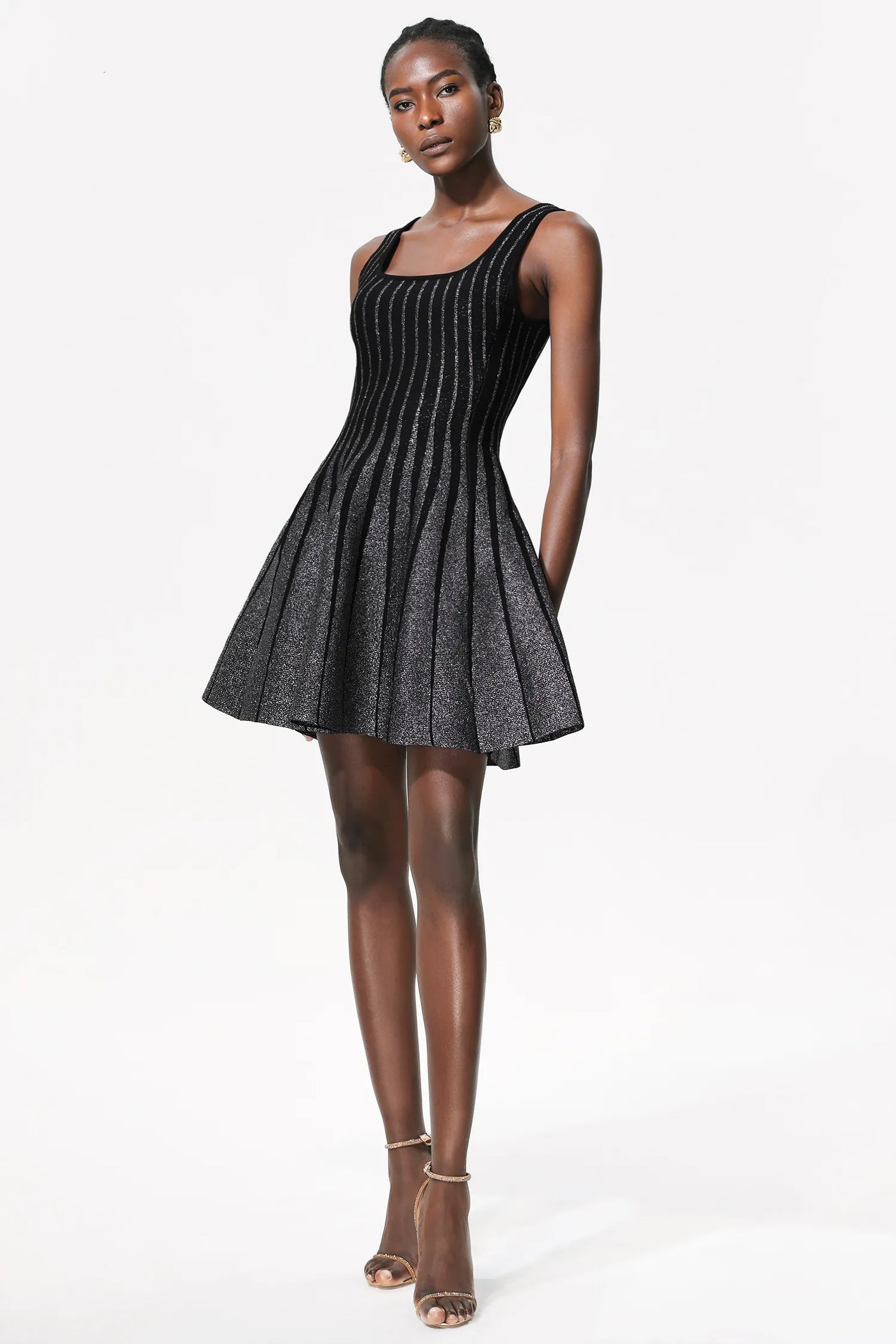 Doro Payetli Kolsuz Mini Elbise