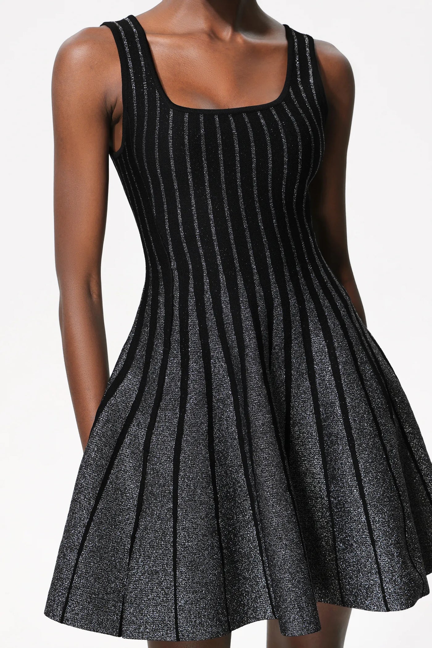 Doro Payetli Kolsuz Mini Elbise