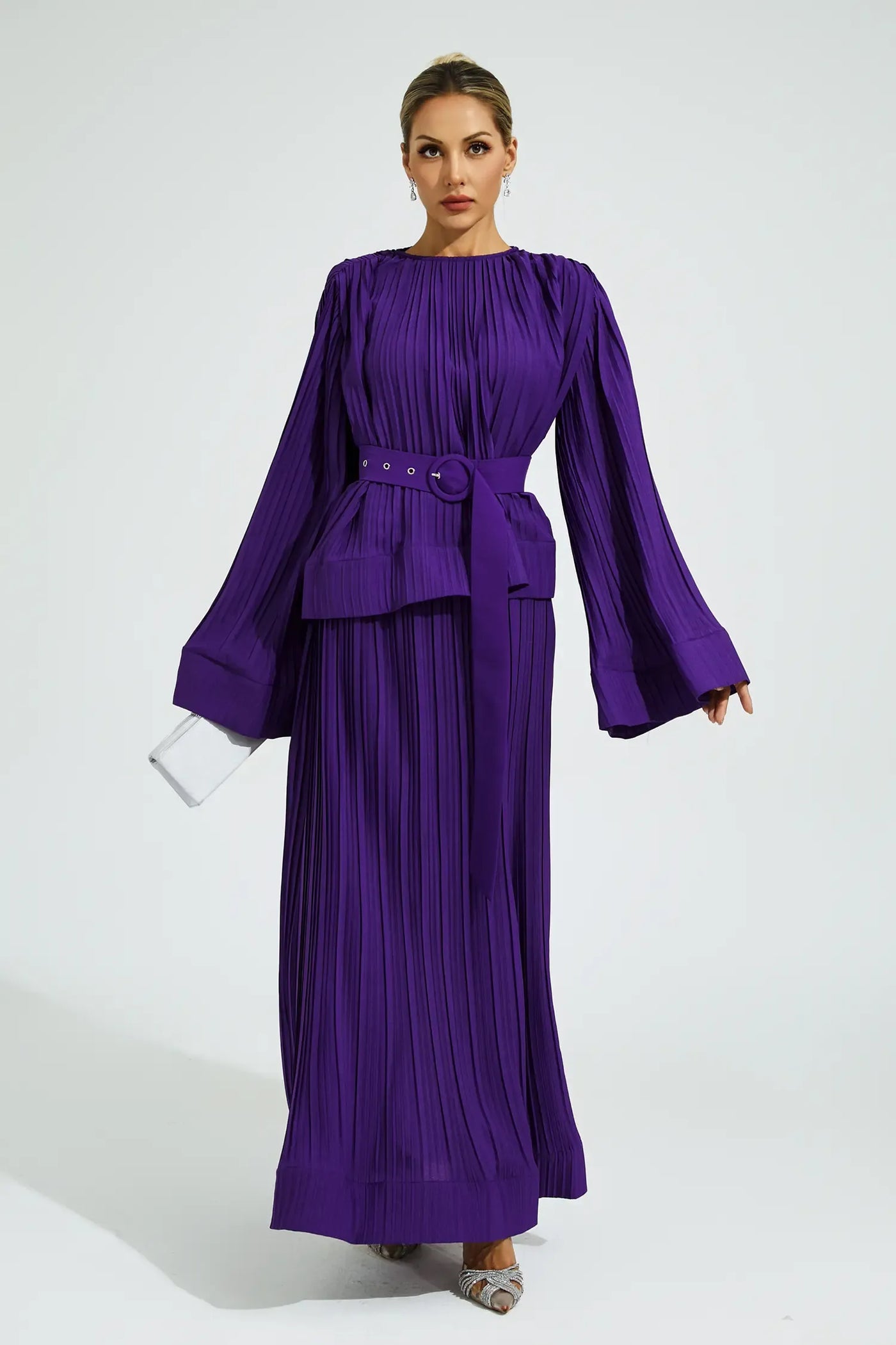 Gaskell Mor Kuşaklı Volanlı Takım