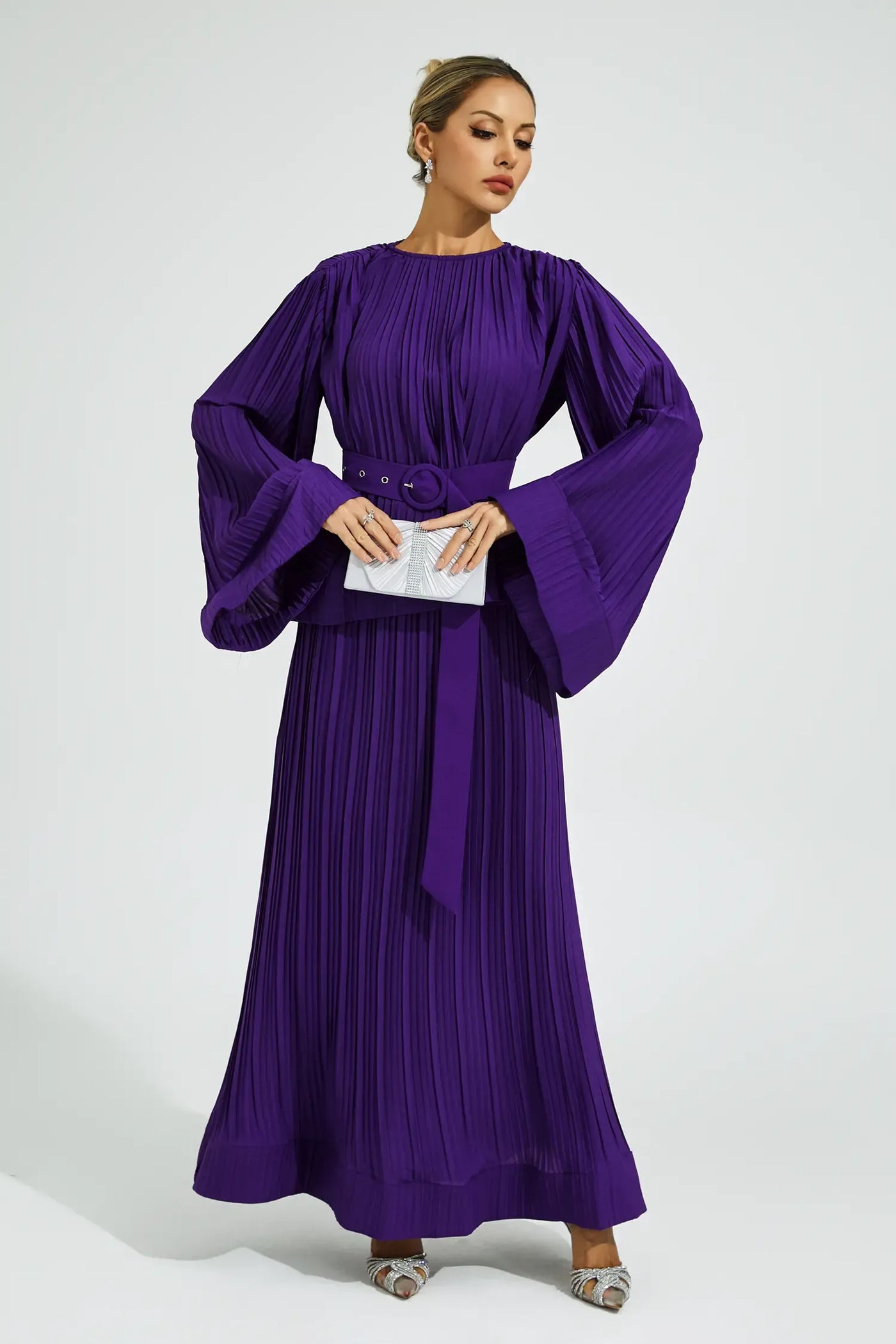 Gaskell Mor Kuşaklı Volanlı Takım