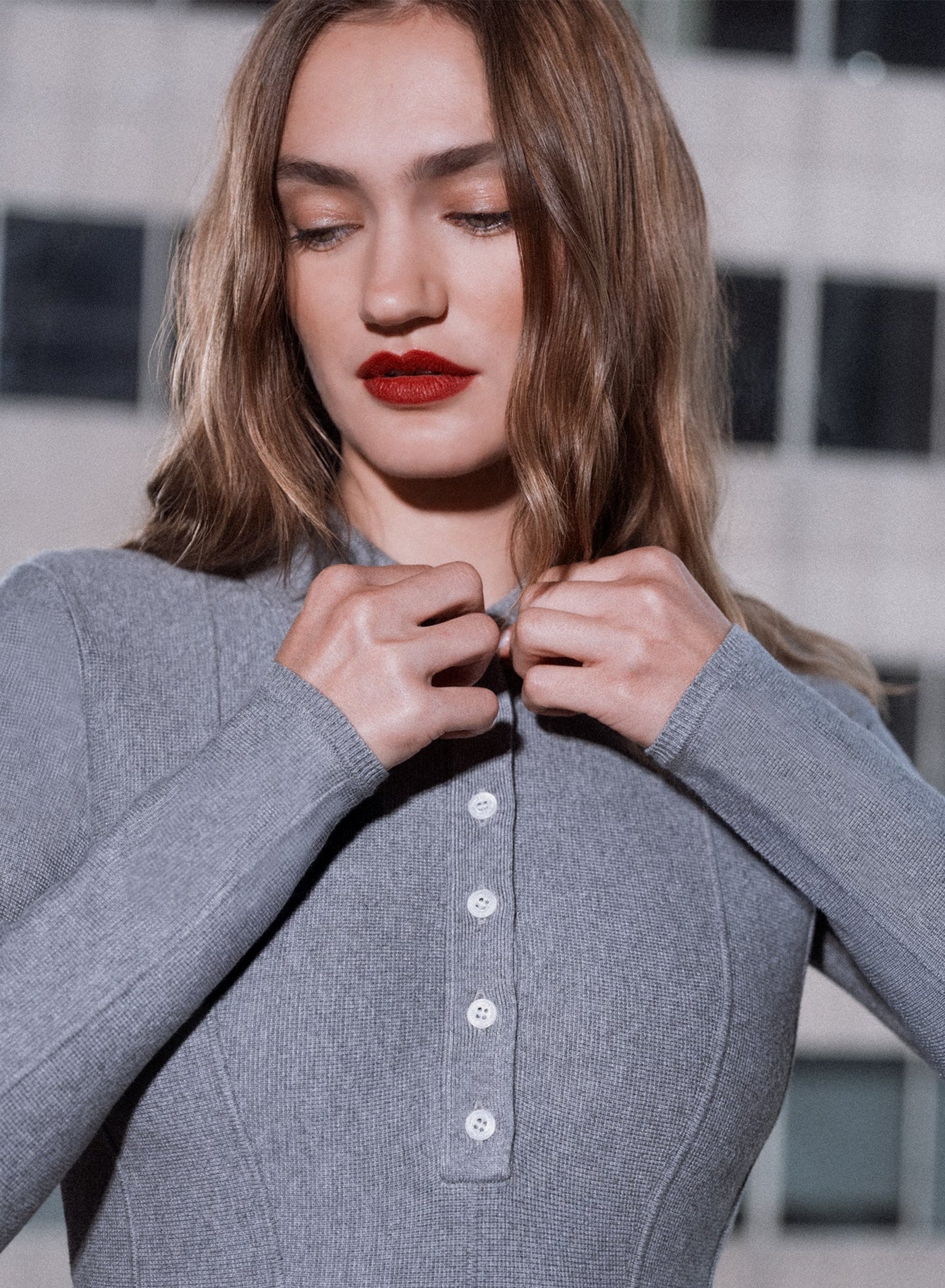 Henley Kloş Mini Elbise