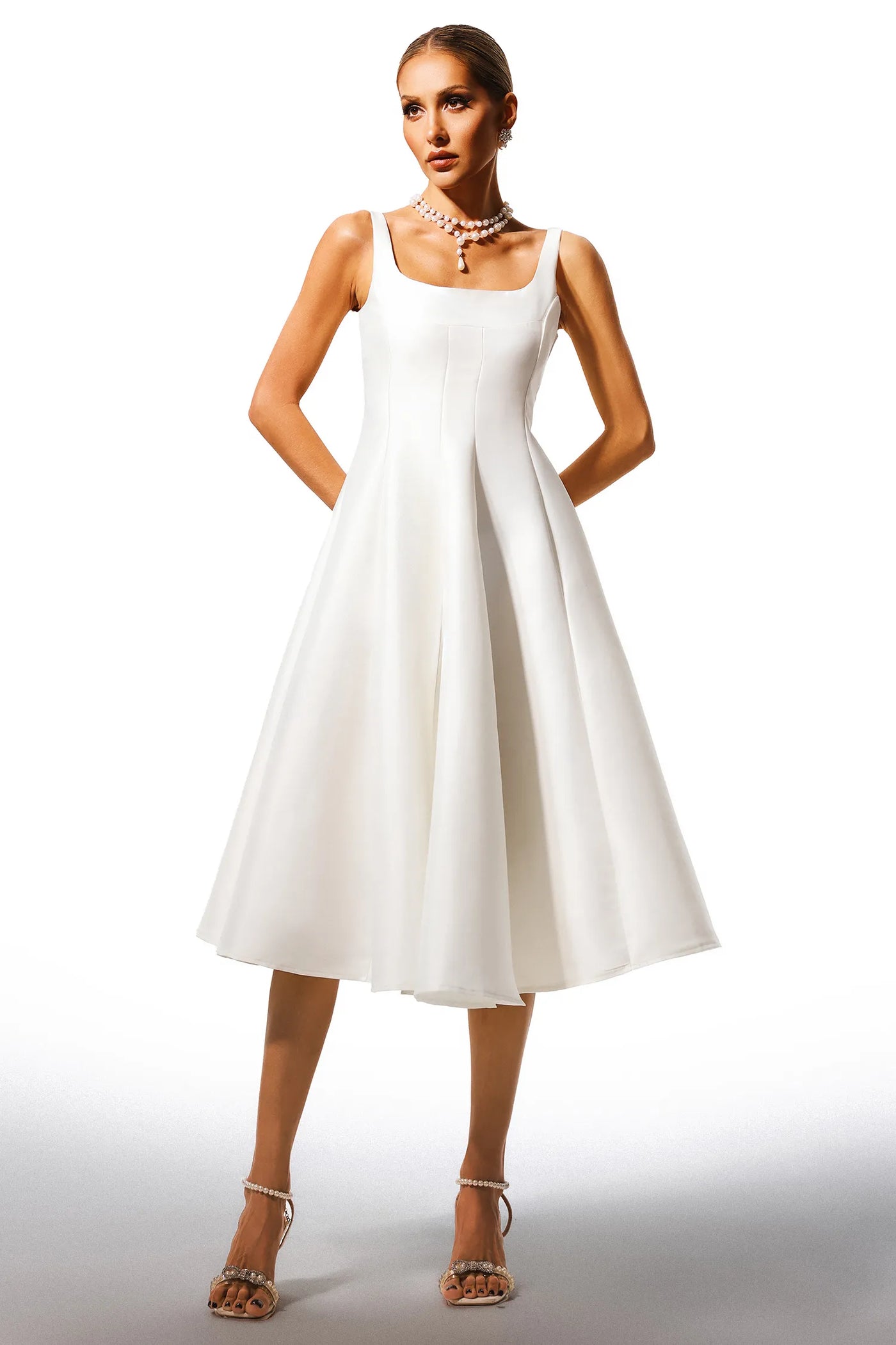 Susel Kolsuz Midi Elbise