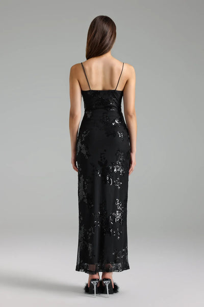 Jaylee Kolsuz Yüksek Yırtmaçlı Uzun Elbise