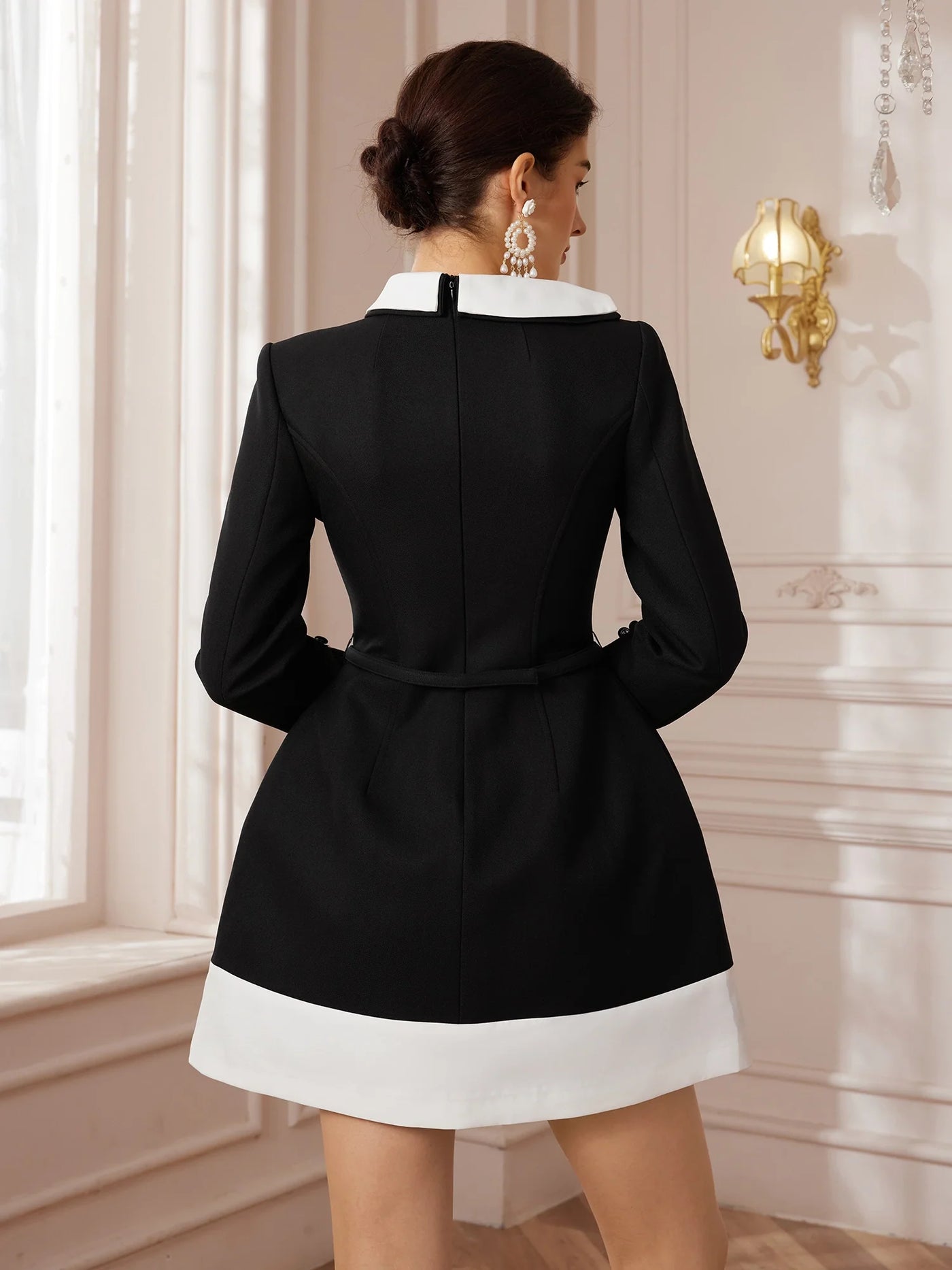 Premıum Aplike Tasarım Midi Elbise