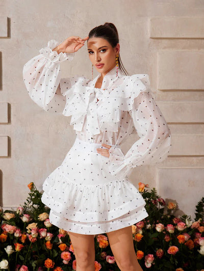 Vexon Fırfırlı Kalp Etek Takımı