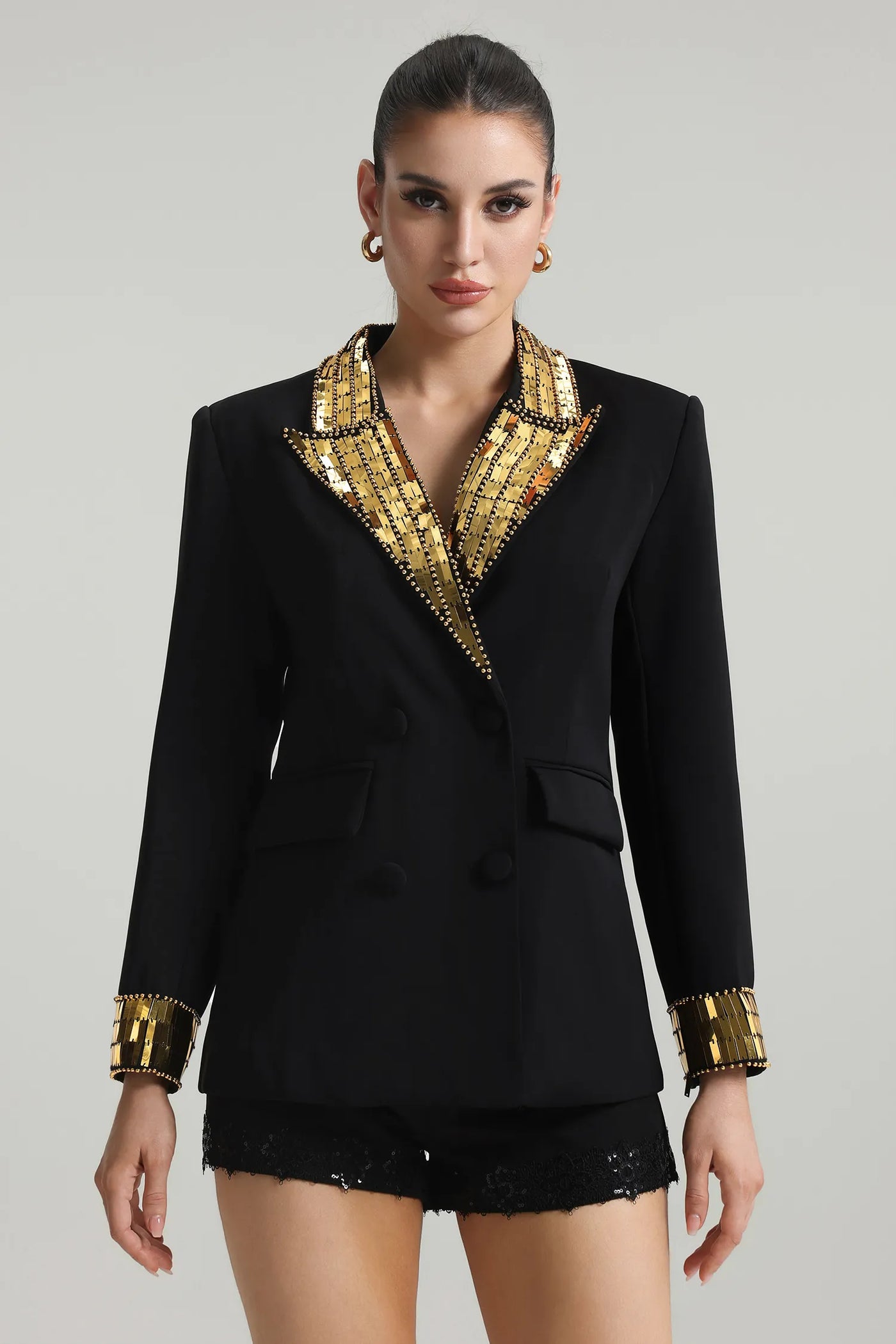 Moss Premium Altın Tasarım Blazer