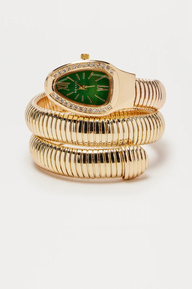 Sneaky Altın Yeşili Premium Saat