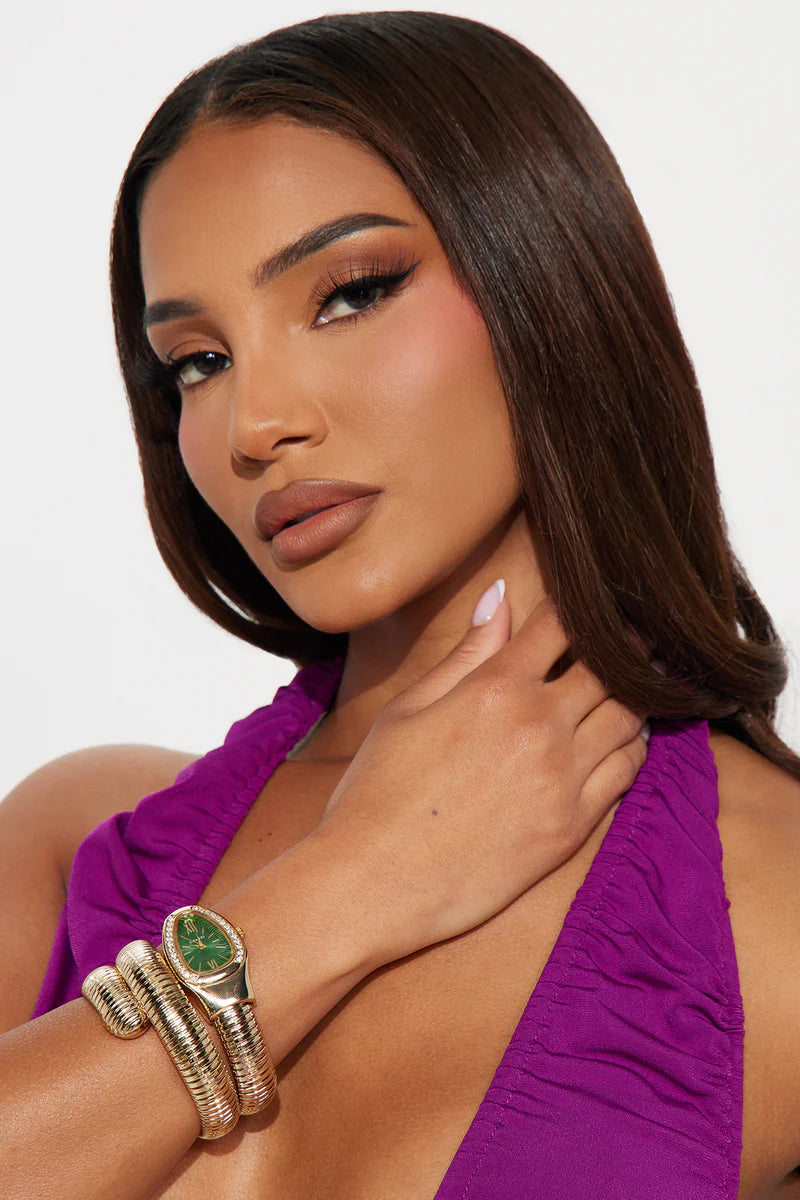 Sneaky Altın Yeşili Premium Saat