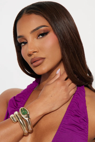 Sneaky Altın Yeşili Premium Saat