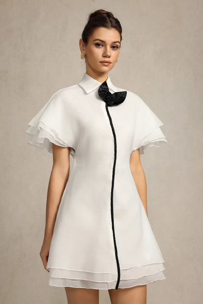 Nancy Kısa Kollu Mini Elbise