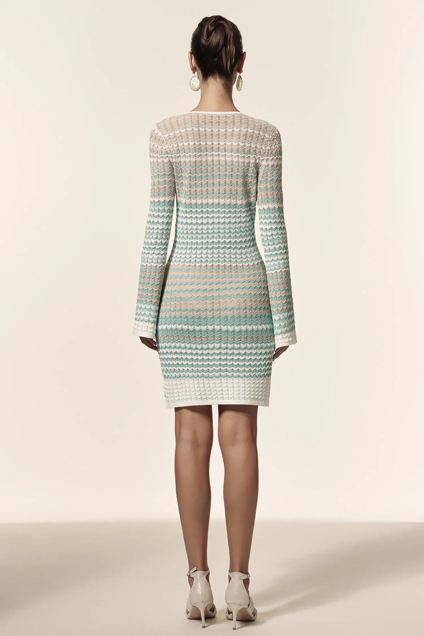 Sofia Uzun Kollu Mini Elbise