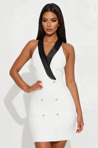 Stiletto Tarzı Bandaj Mini Elbise