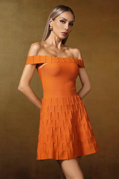 Uzaco Bandaj Mini Elbise